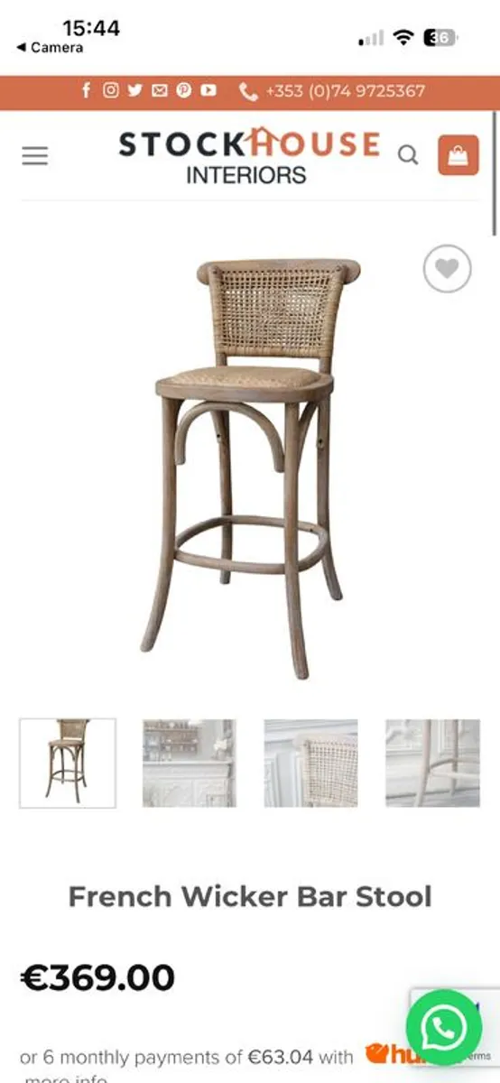 Kitchen bar stools - Image 1
