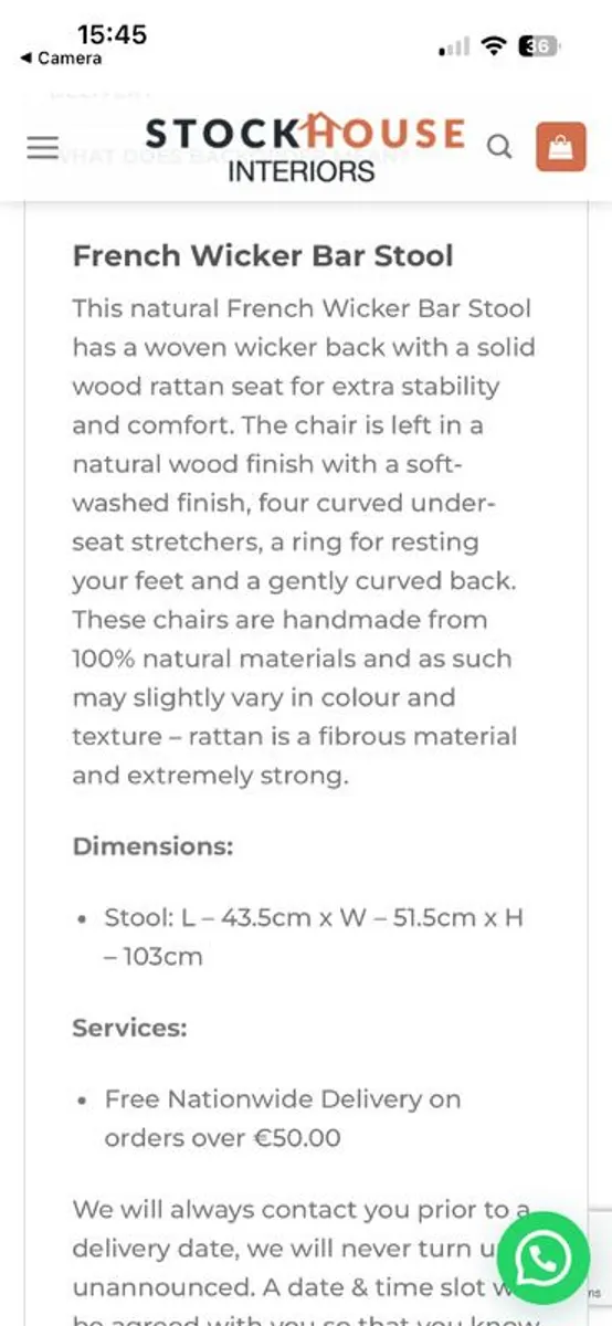 Kitchen bar stools - Image 2