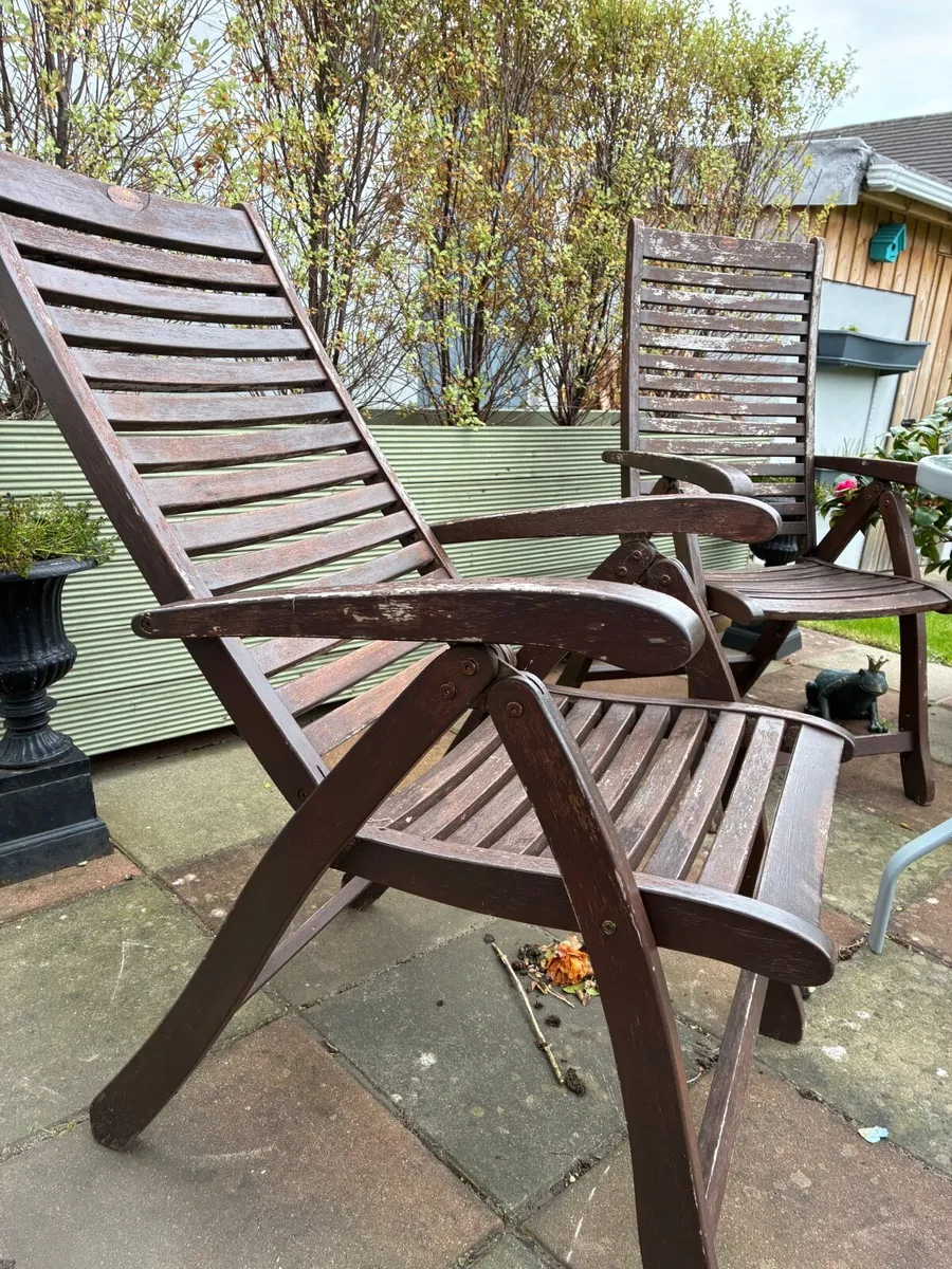Garden Reclining Chairs - Image 1
