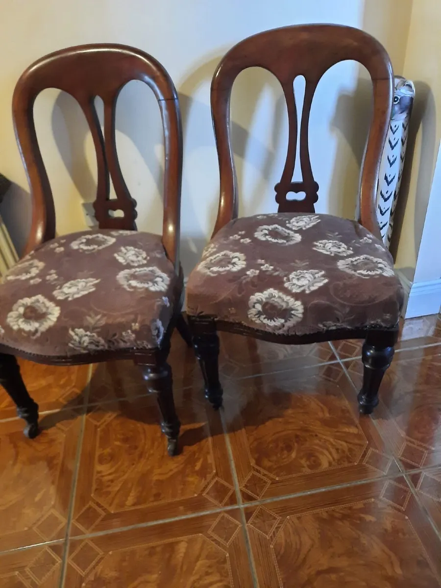 Antique parlour chairs - Image 1
