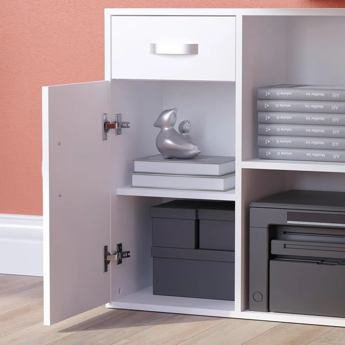 Longton Adjustable L-Shaped Computer Desk with - Image 4