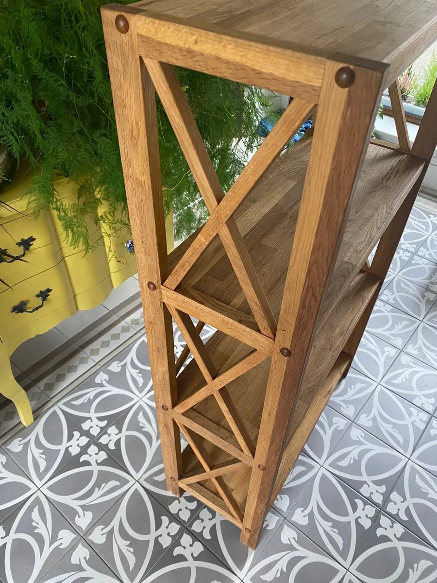 Solid Oak Bookcase - Image 3