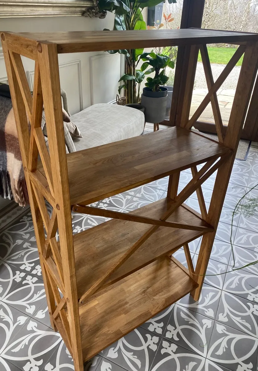 Solid Oak Bookcase - Image 4