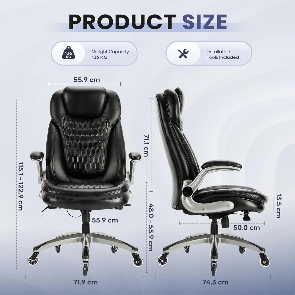 High Back Office Chair-Executive Computer Chair - Image 3