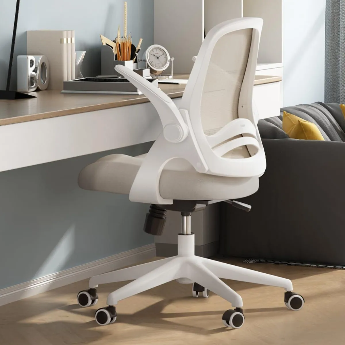 Ergonomic Office Chair with Folding Armrest - Image 2