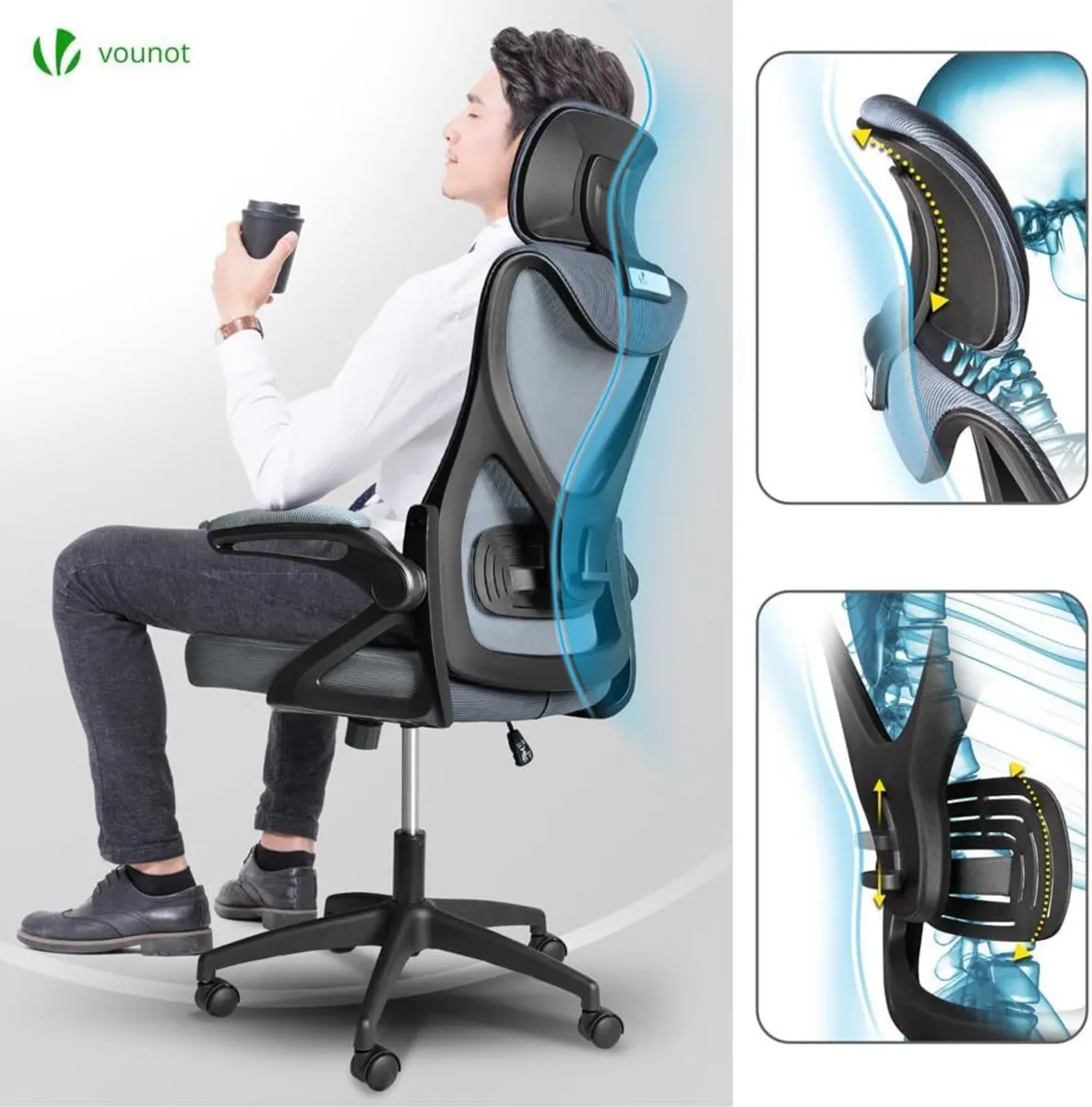 ® Ergonomic Office Desk Chair High Back Computer - Image 4