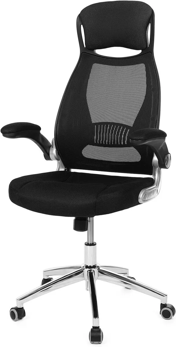 Office Chair High Back Mesh Swivel Desk Flip up - Image 1