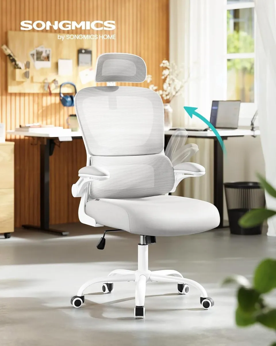 Office Chair Ergonomic Mesh for Desk with - Image 2