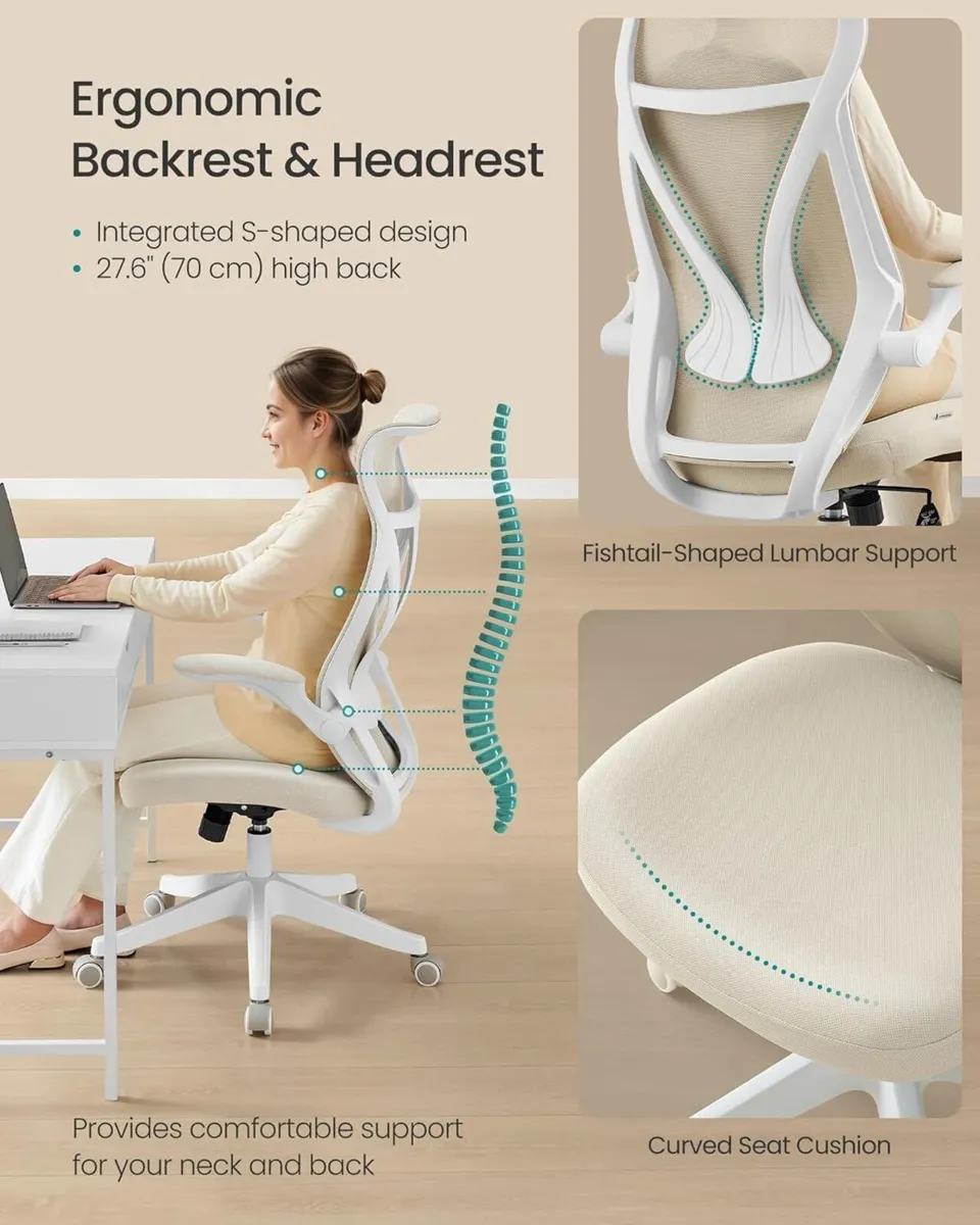 Office Chair Swivel Mesh Ergonomic Backrest - Image 4