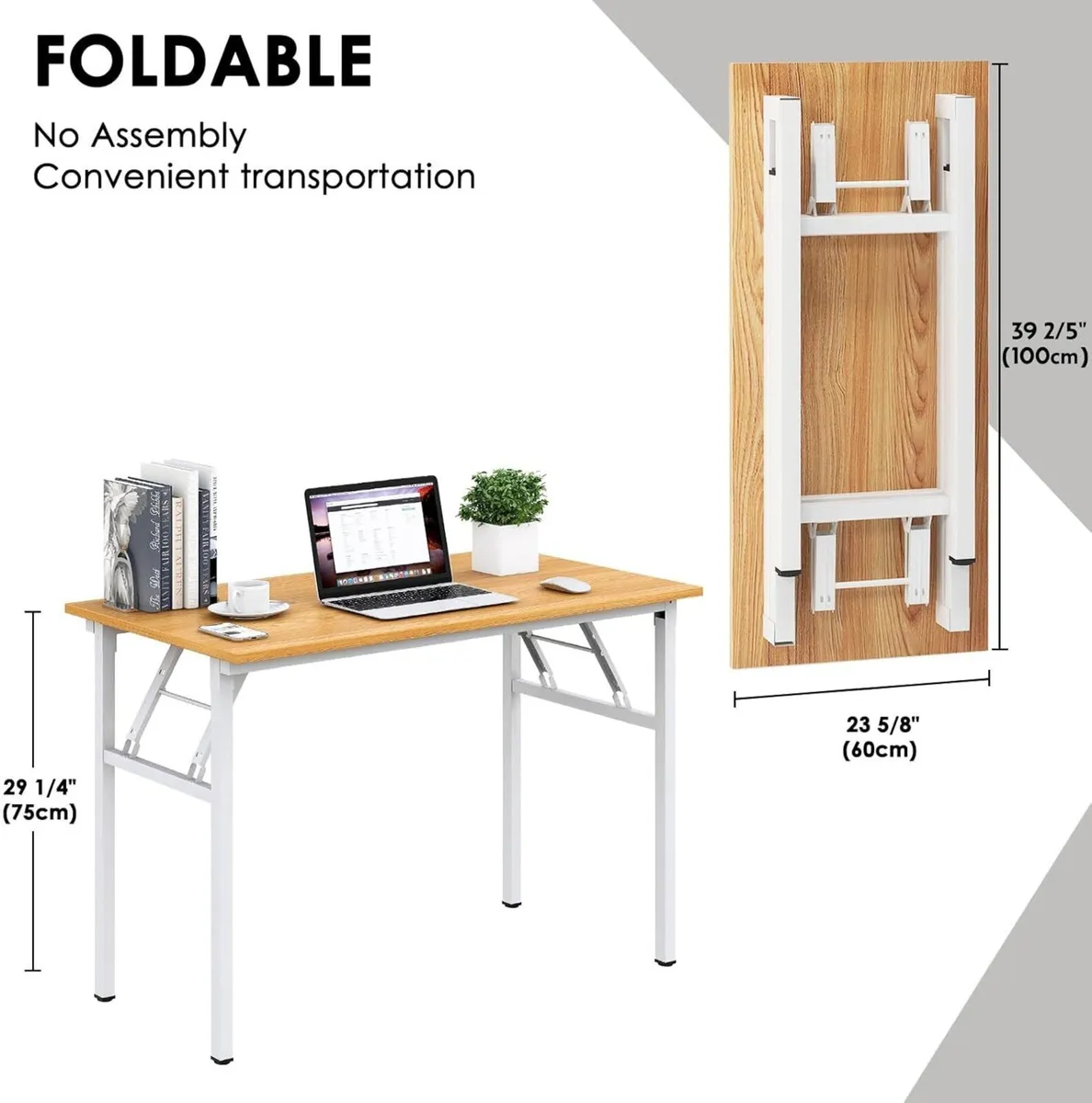 Folding Table Desk Computer PC Tables Small - Image 3