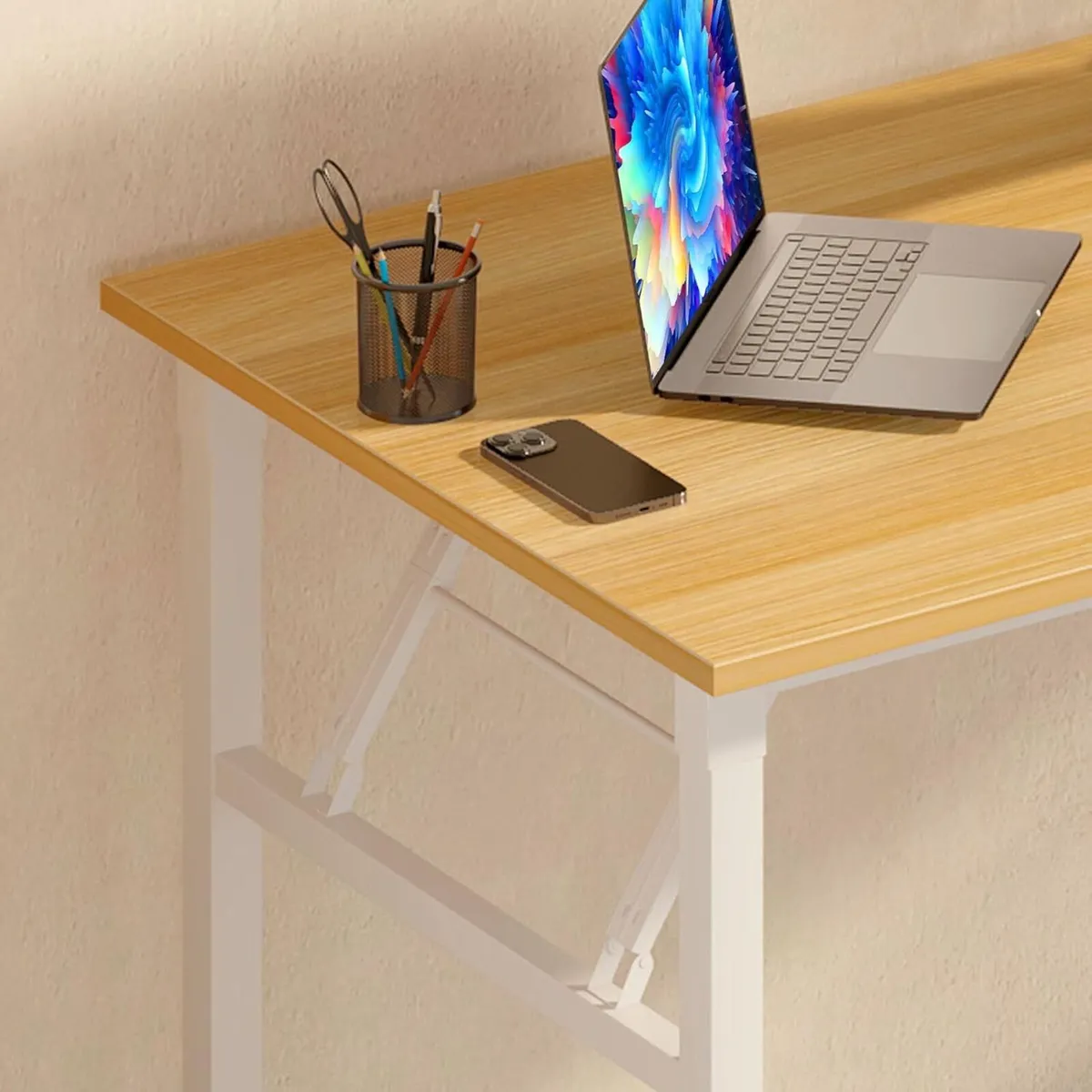 Folding Table Desk Computer PC Tables Small - Image 4