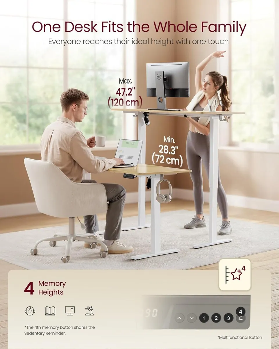 Electric Standing Desk Height Adjustable Sedentary - Image 4