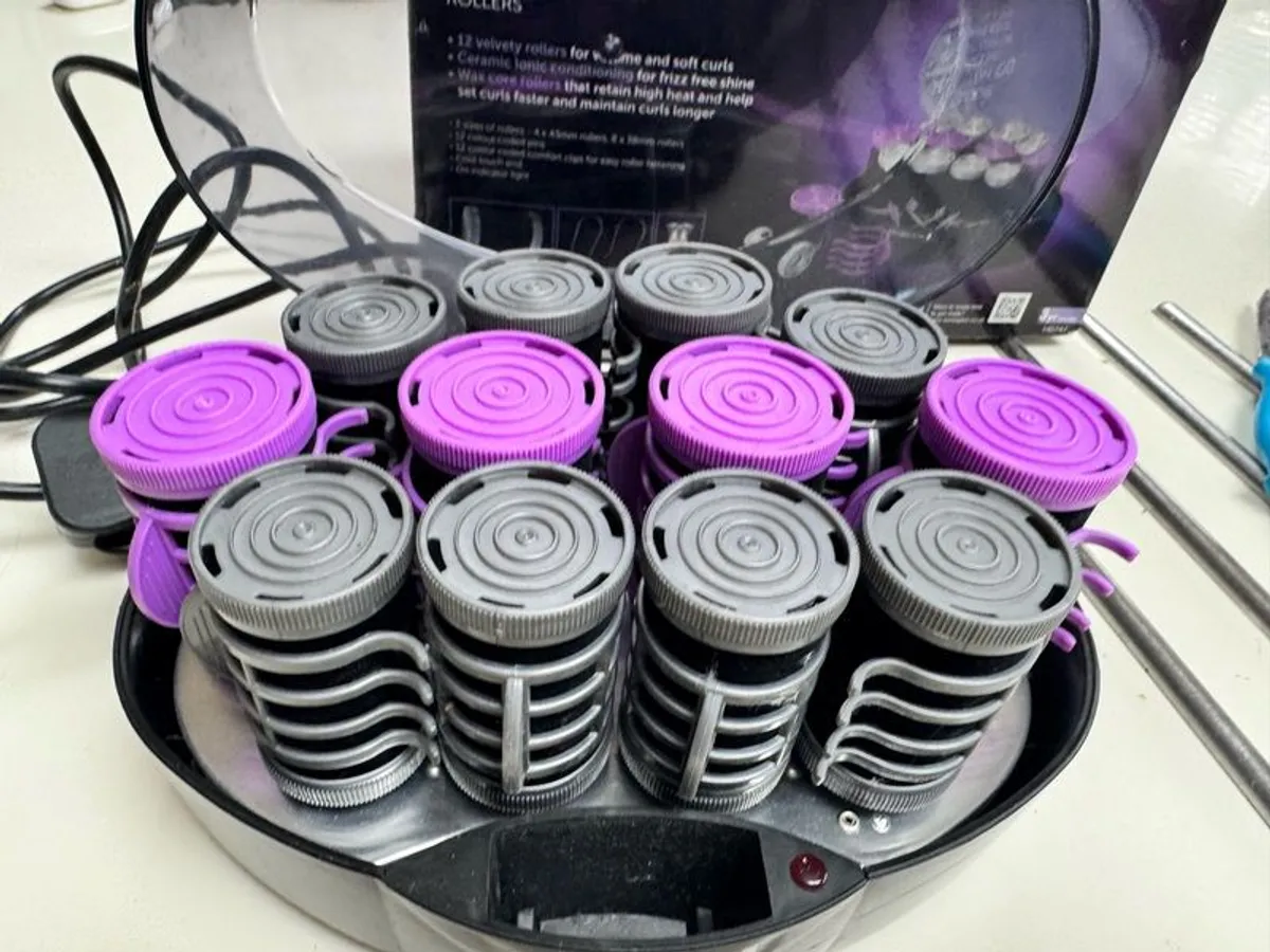 Remington jumbo curls heated curlers - Image 1