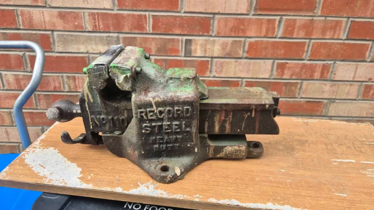 Large Record vice heavy duty - Image 1