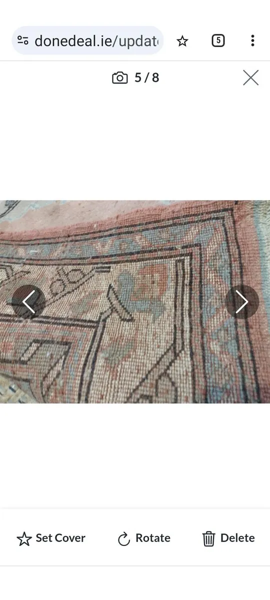 100% wool rug, handmade in Turkey - Image 2