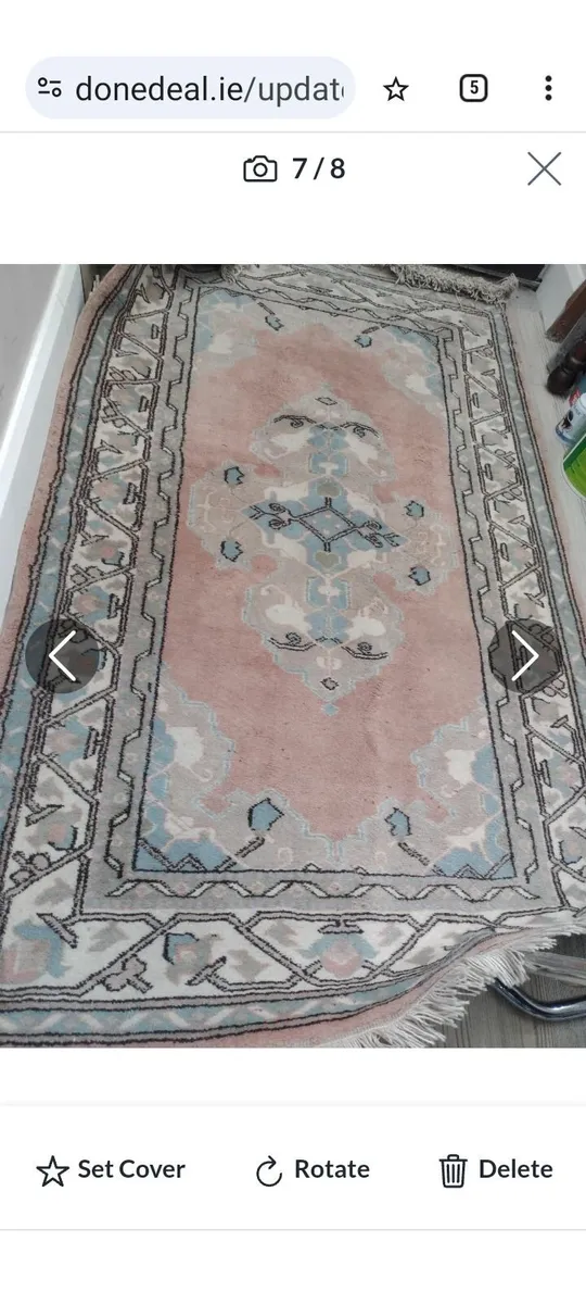 100% wool rug, handmade in Turkey - Image 3