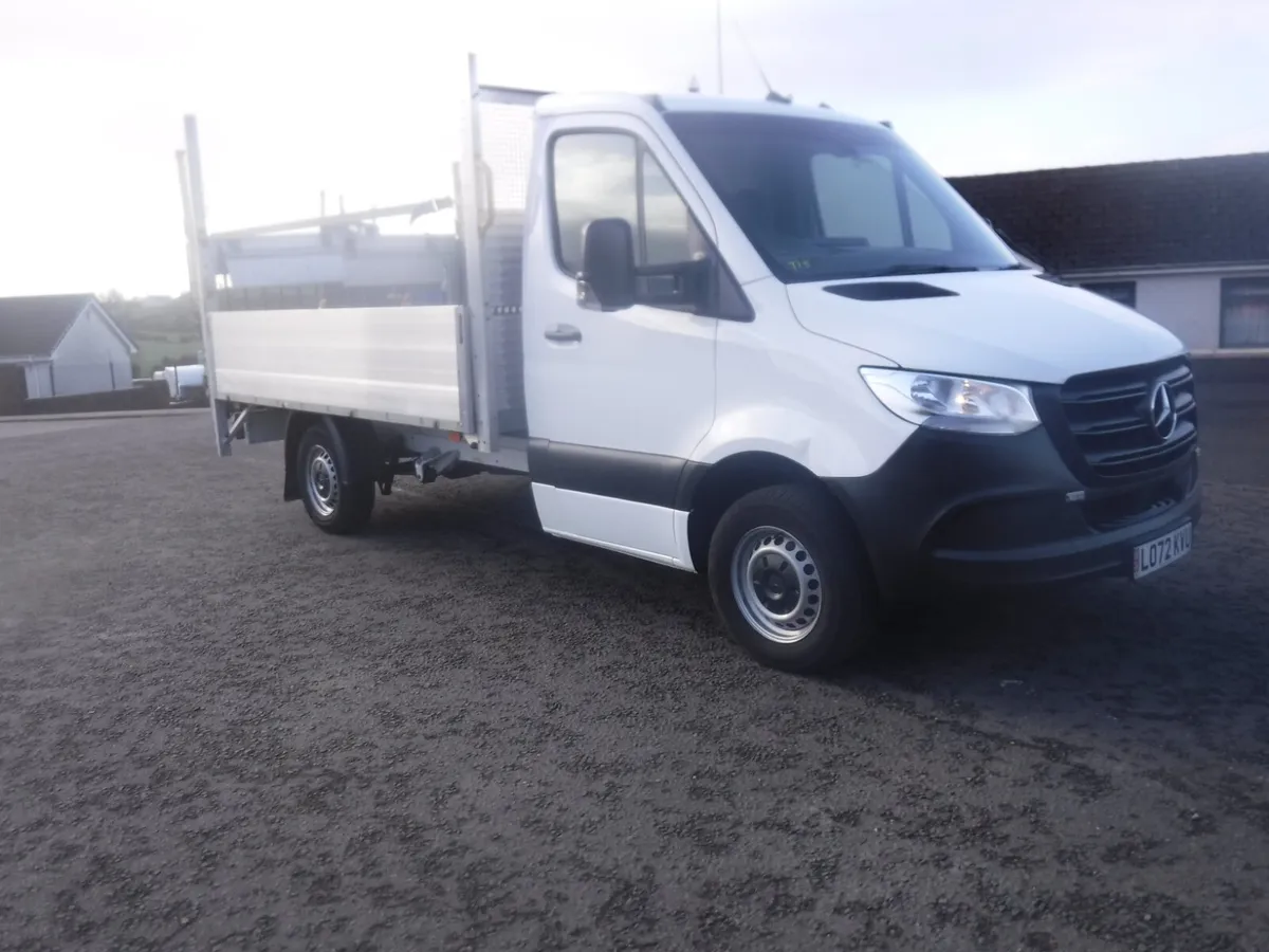 Mercedes Sprinter 2023 11ft 3" aluminium dropside - Image 1