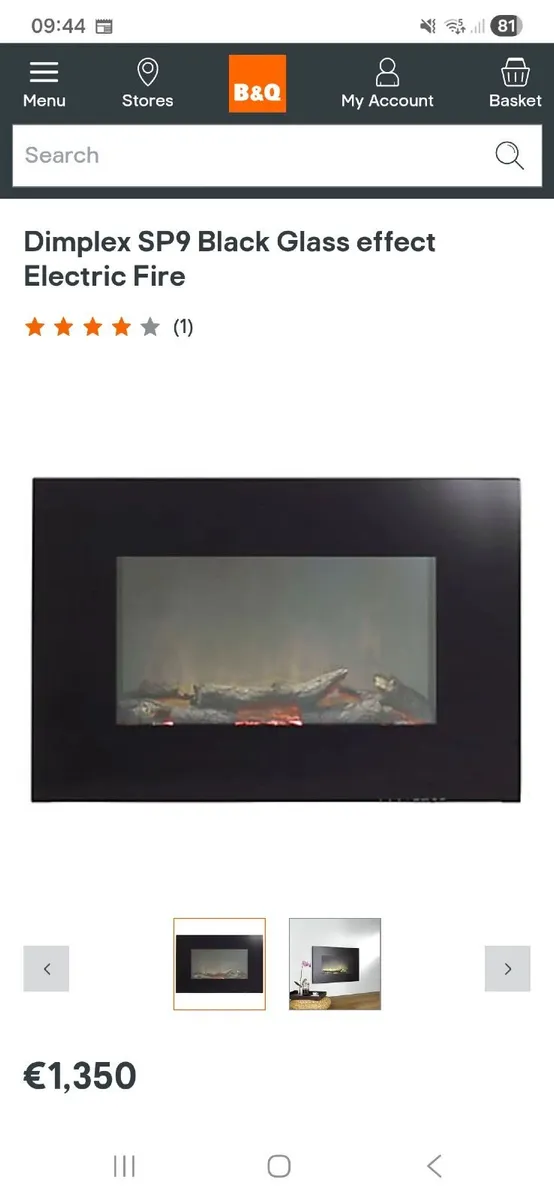 Dimplex Electric Fire - Image 1