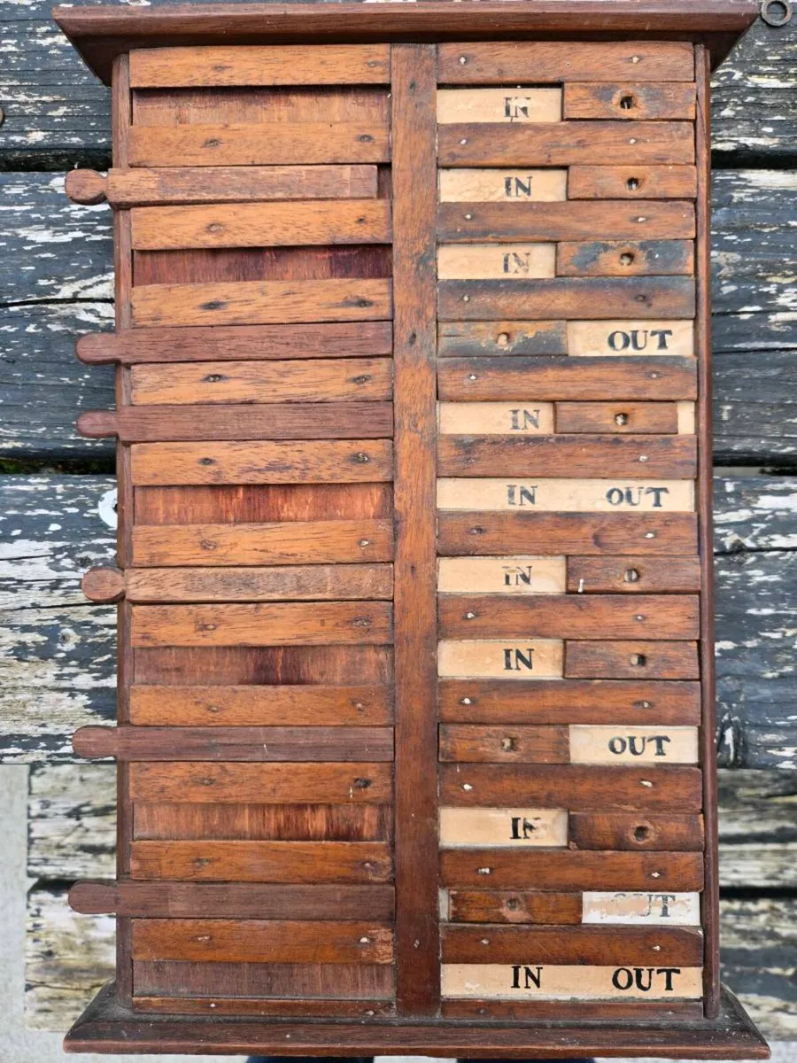 Vintage Attendance/Rota board - Image 1