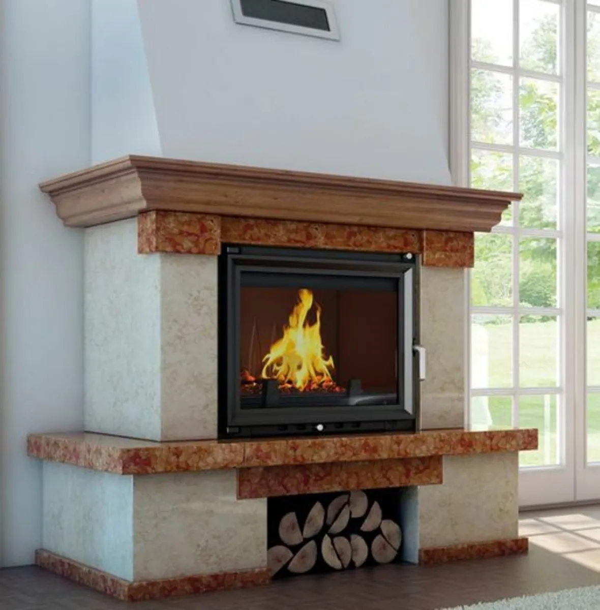 Water heating inset stove KRATKI MAJA 8 kW - Image 1