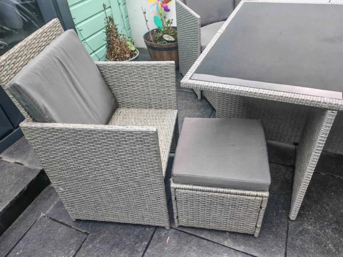 Rathwood rattan 4 seater cube garden set - Image 2