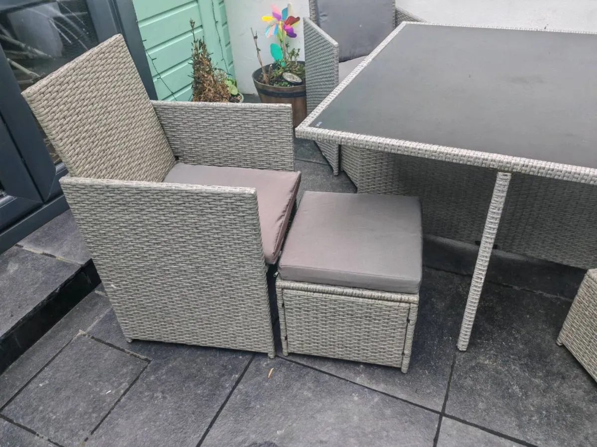 Rathwood rattan 4 seater cube garden set - Image 3