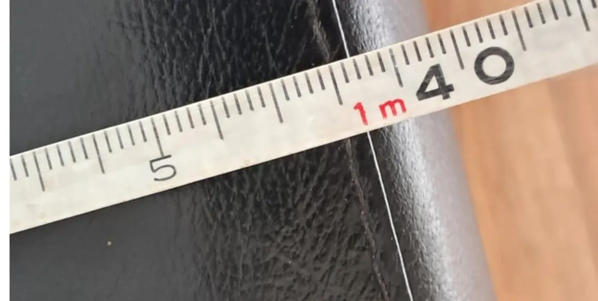 Black Leather Sofas x 2 - Image 2