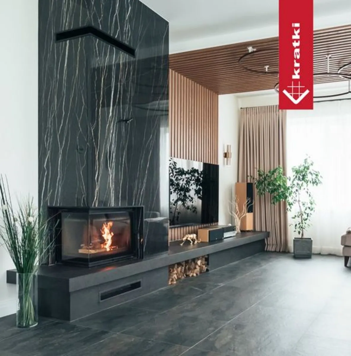 Cast iron INSET STOVE KRATKI MAJA DECO left 8 kW - Image 4