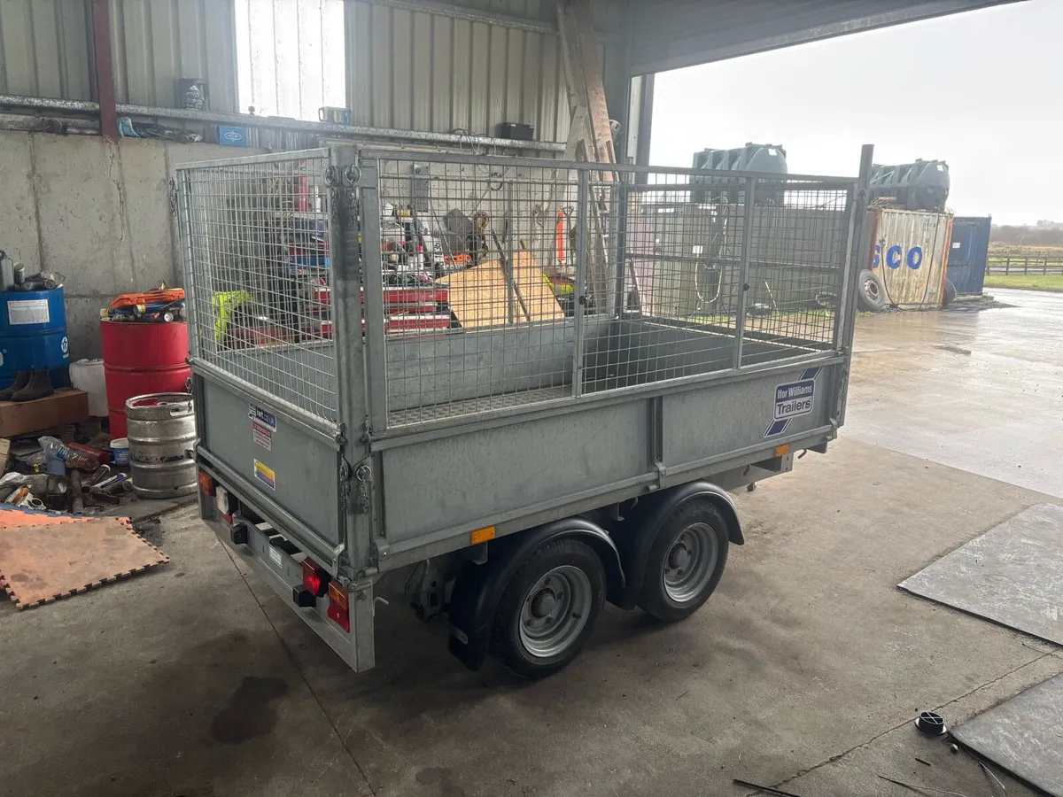 Ifor Williams 8x5 Builders Trailer with mesh sides - Image 1
