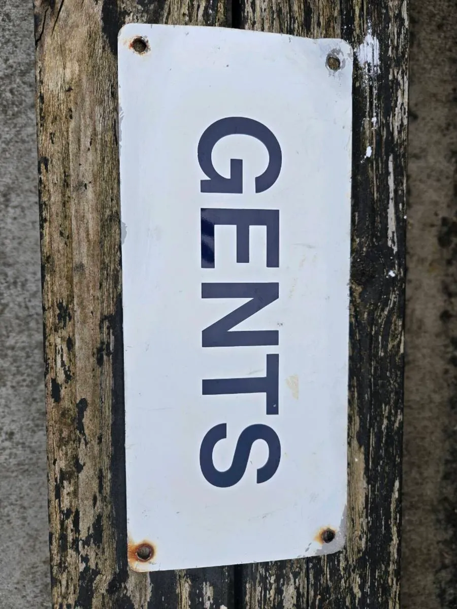 Vintage Ladies/Gents Signs - Image 2