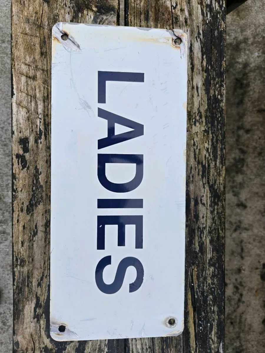 Vintage Ladies/Gents Signs - Image 3