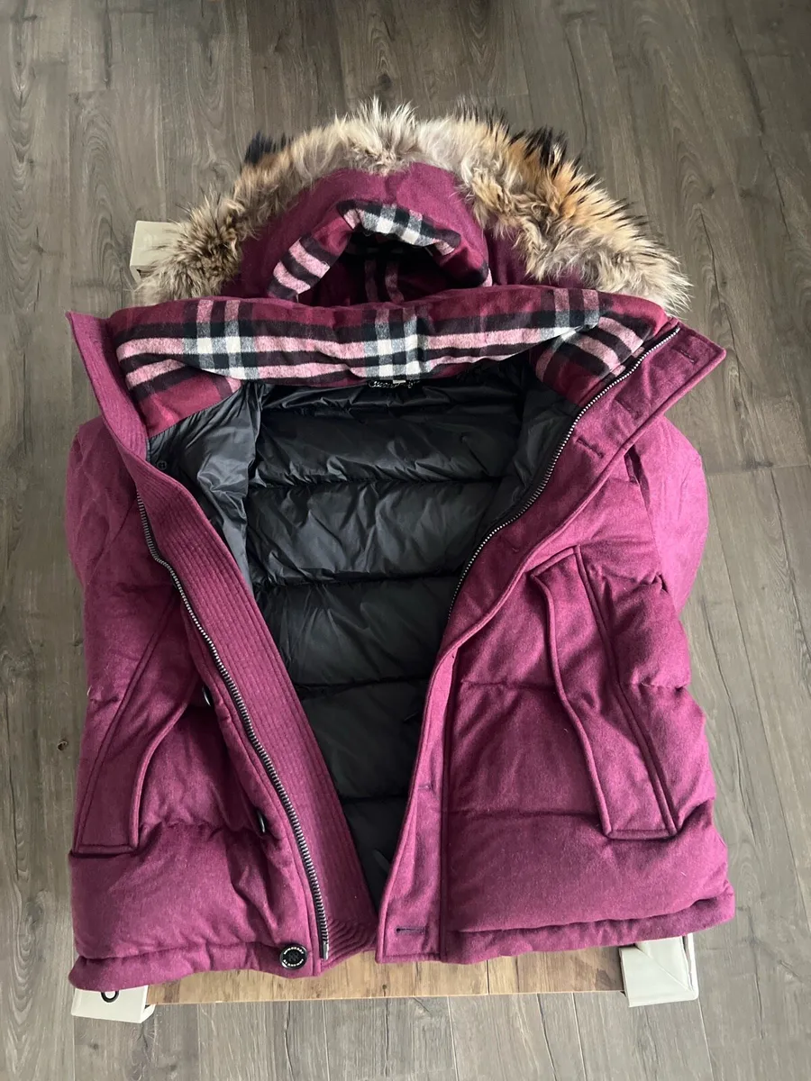 Burberry Faux Fur Trim Hooded Puffer - Image 2
