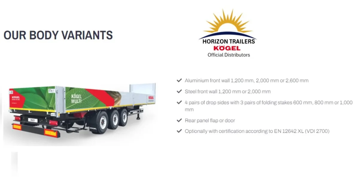 KOGEL Platform & Flatbed Trailers - Image 2