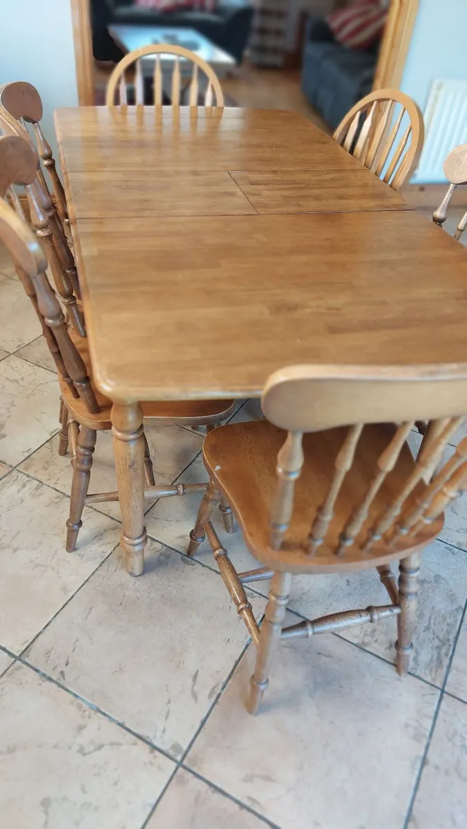 Kitchen Table & 6 Chairs - Image 2