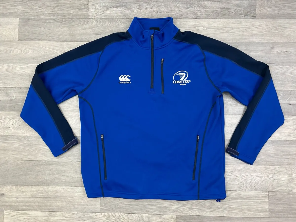 Canterbury Leinster Rugby Half Zip Jumper Men L - Image 1