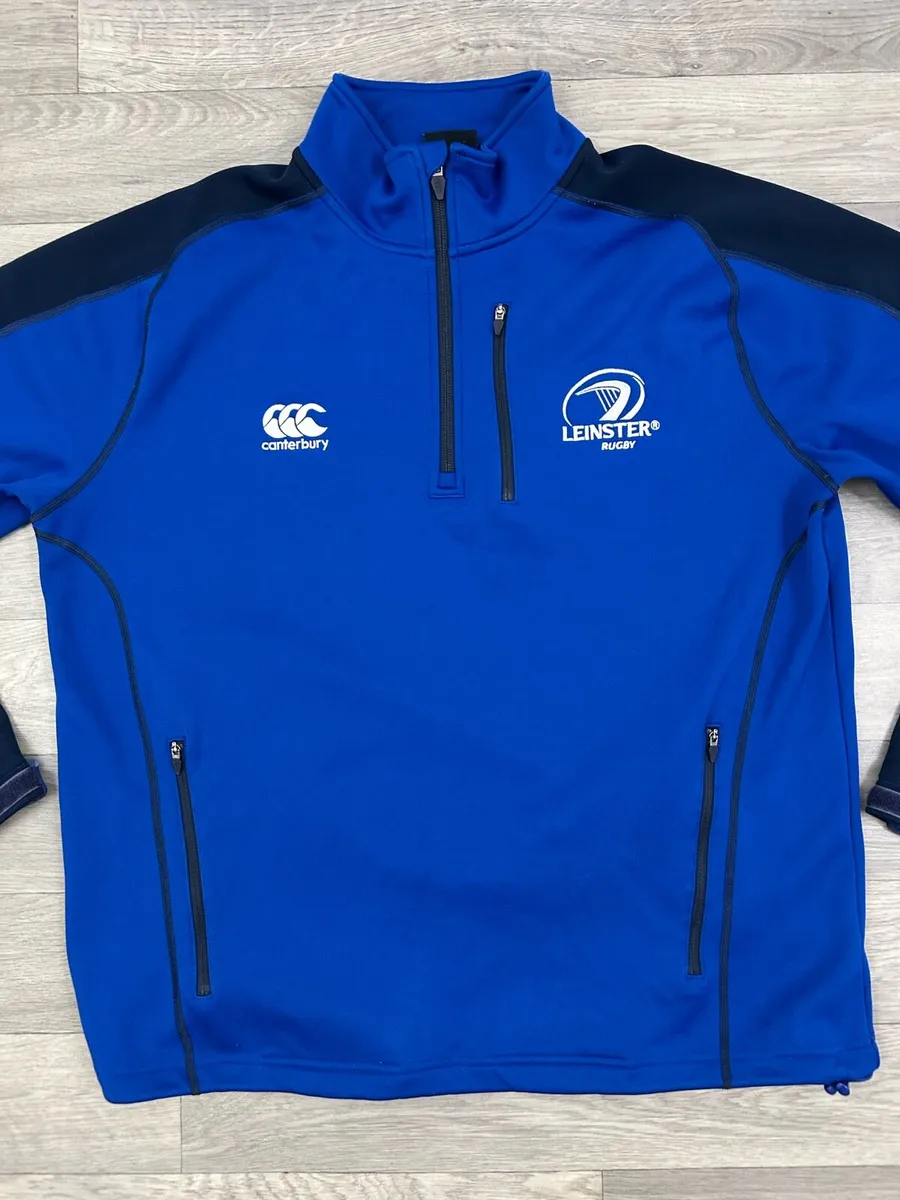 Canterbury Leinster Rugby Half Zip Jumper Men L - Image 2