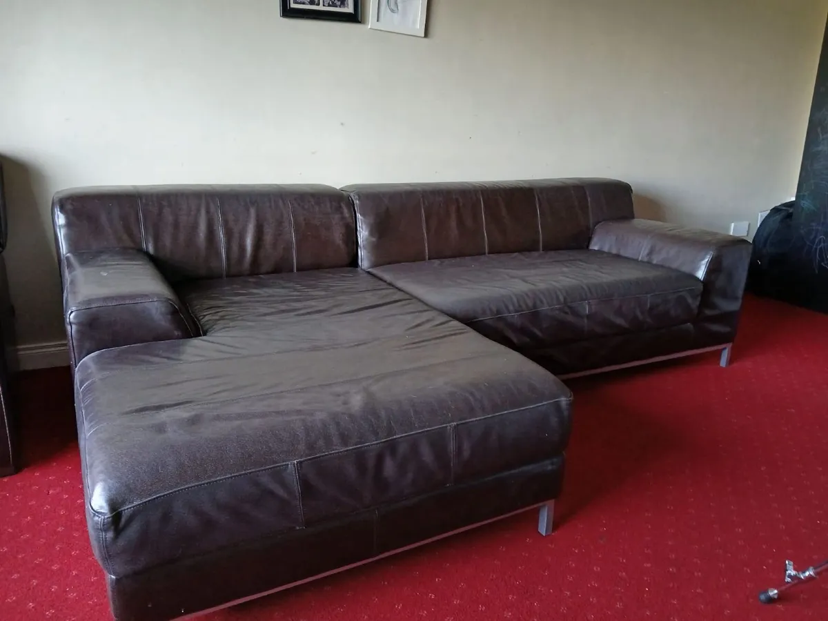 Leather Corner Sofa - Image 2