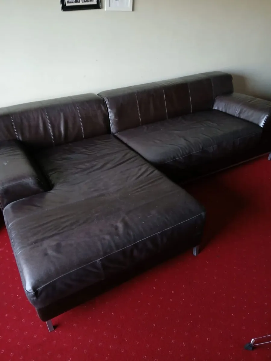 Leather Corner Sofa - Image 3