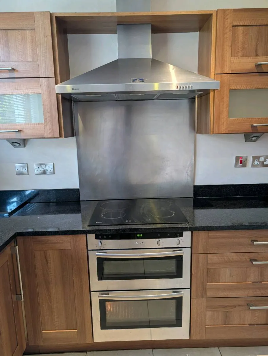 Full walnut kitchen + appliances - quartz worktop - Image 3