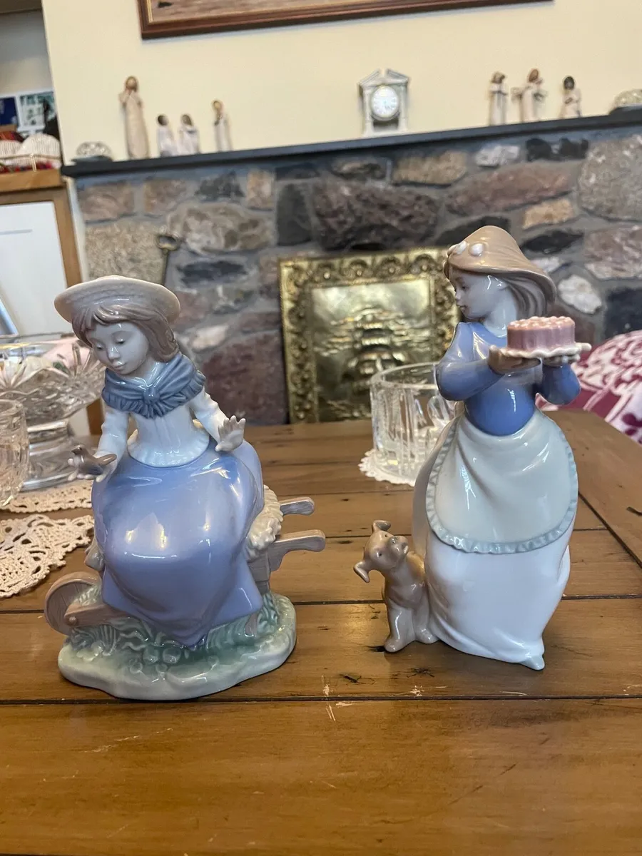 TWO RARE  NAO BY LLADRO FIGURES