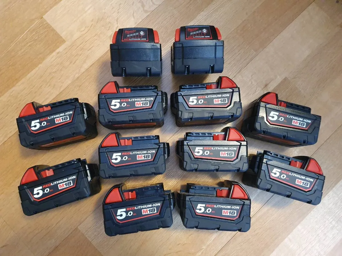 Milwaukee M18B5 5.0Ah Batteries - Image 1