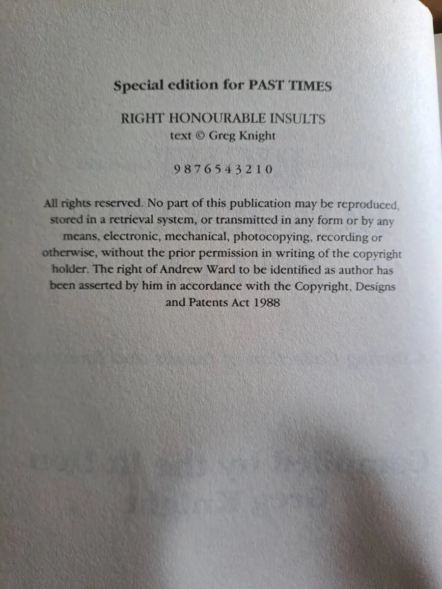 Right Honourable Insults – Greg Knight - Image 3