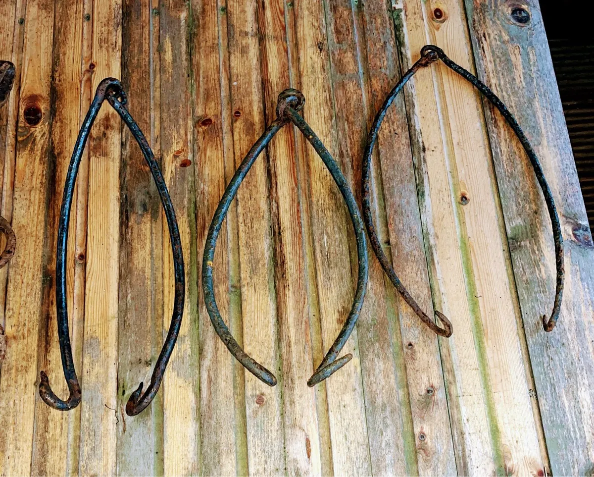 6 antique pot hooks - Image 3
