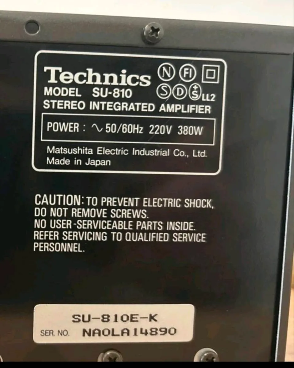 Technics integrated Amplifier SU810 - Image 4