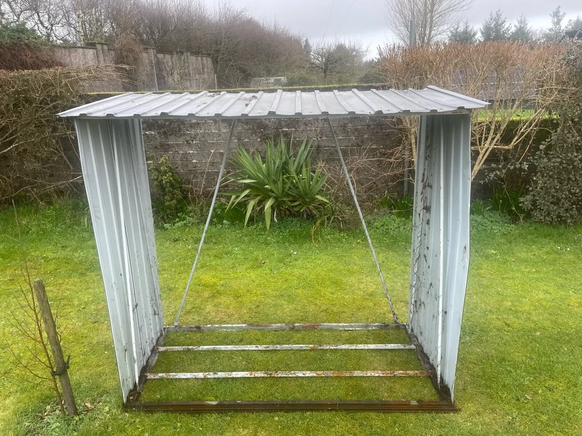 Metal firewood storage unit - Image 4