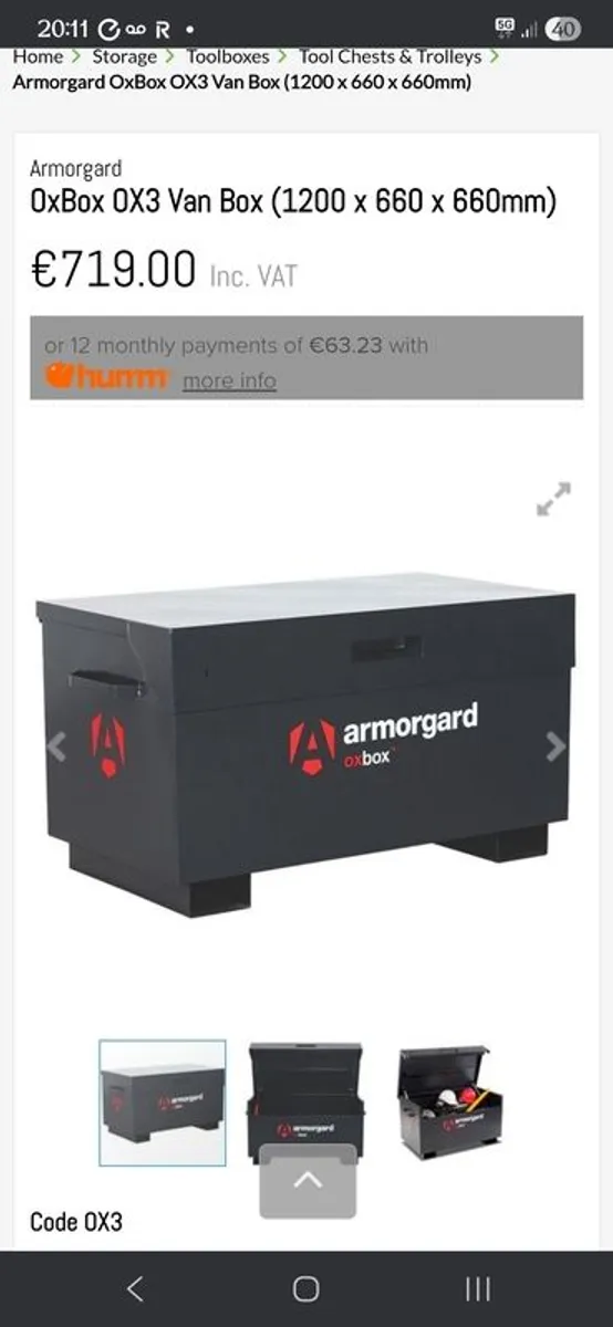 ArmorGard Oxbox Ox3 - Image 1