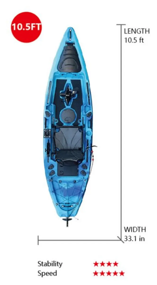 Horizon kingfisher 105 Flipper Drive Kayaks - Image 2