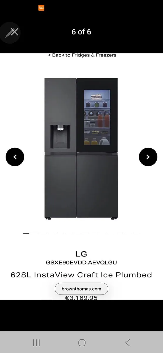LG American Fridge Freezer – not freezing / faulty - Image 4