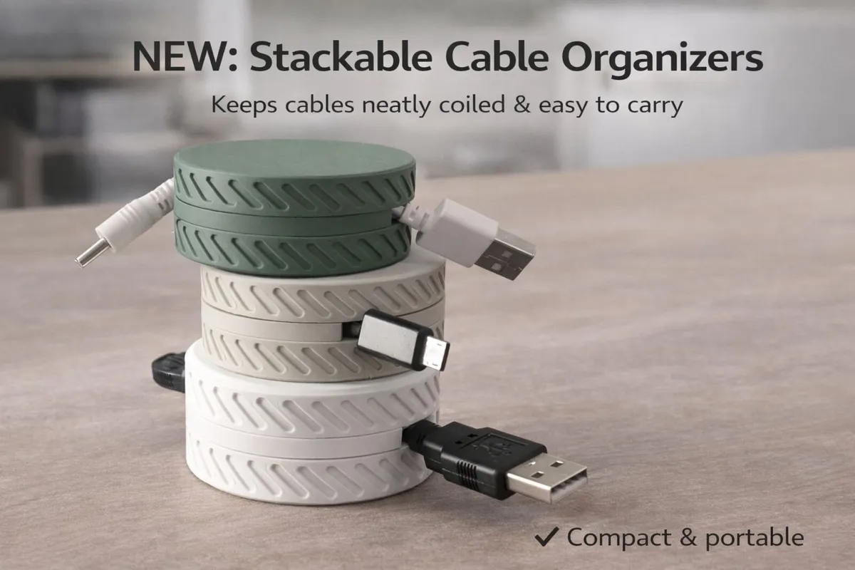 Desk Cable Organizer – Minimalist Setup - Image 3