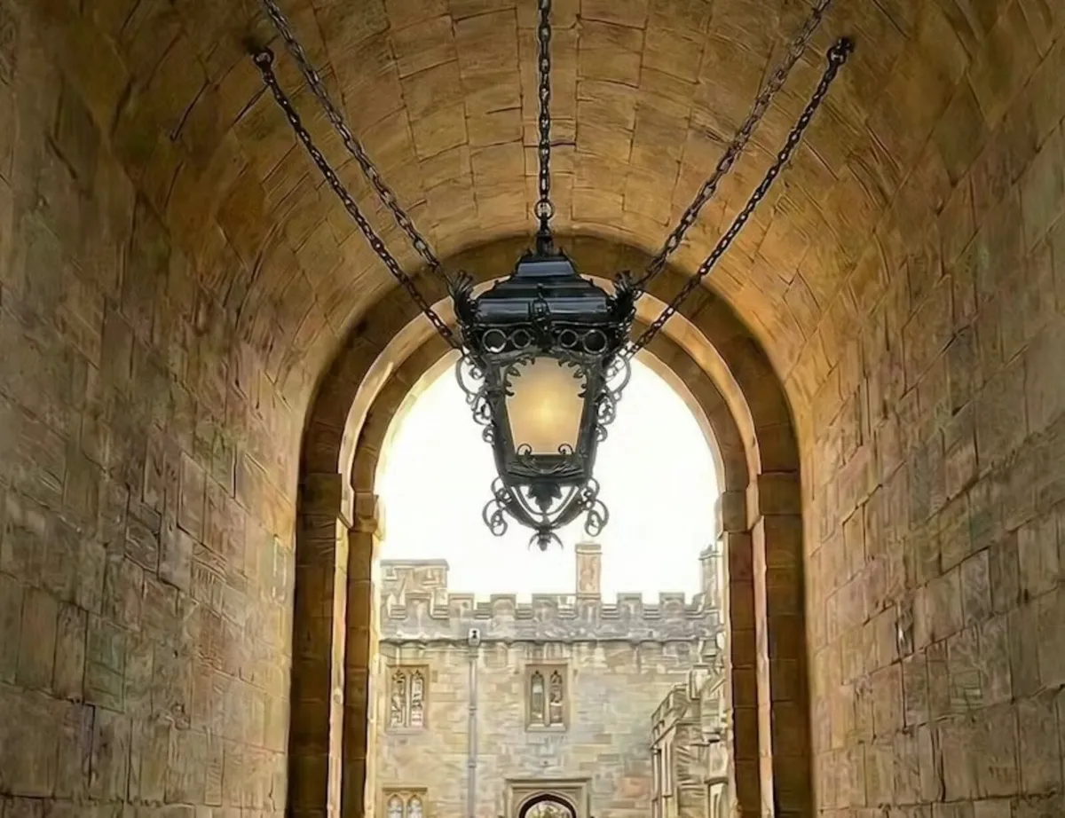 Very large wrought iron lantern